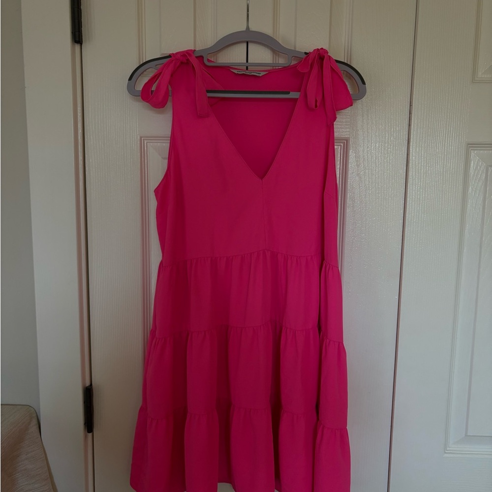 Vibrant Pink Sleeveless Dress